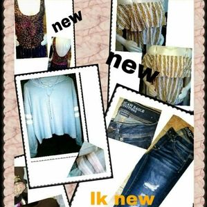 American eagle jeans an new tops